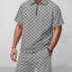 Tidlös Rutig Skjorta Shorts Set