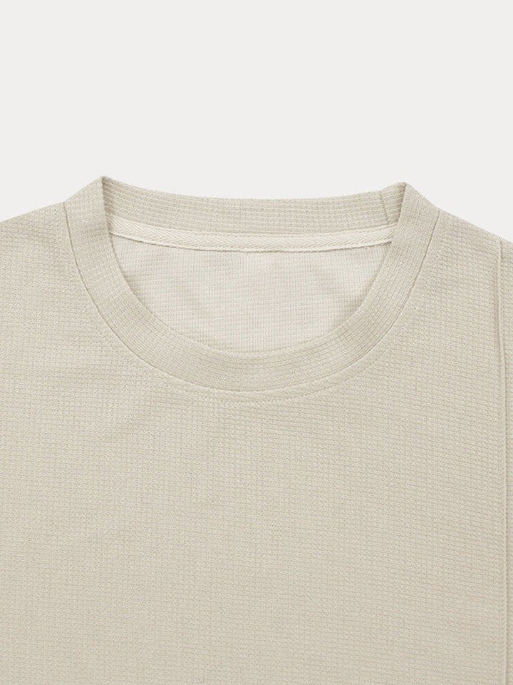 Athleisure Löst Sittande Waffle 2-Delat Set