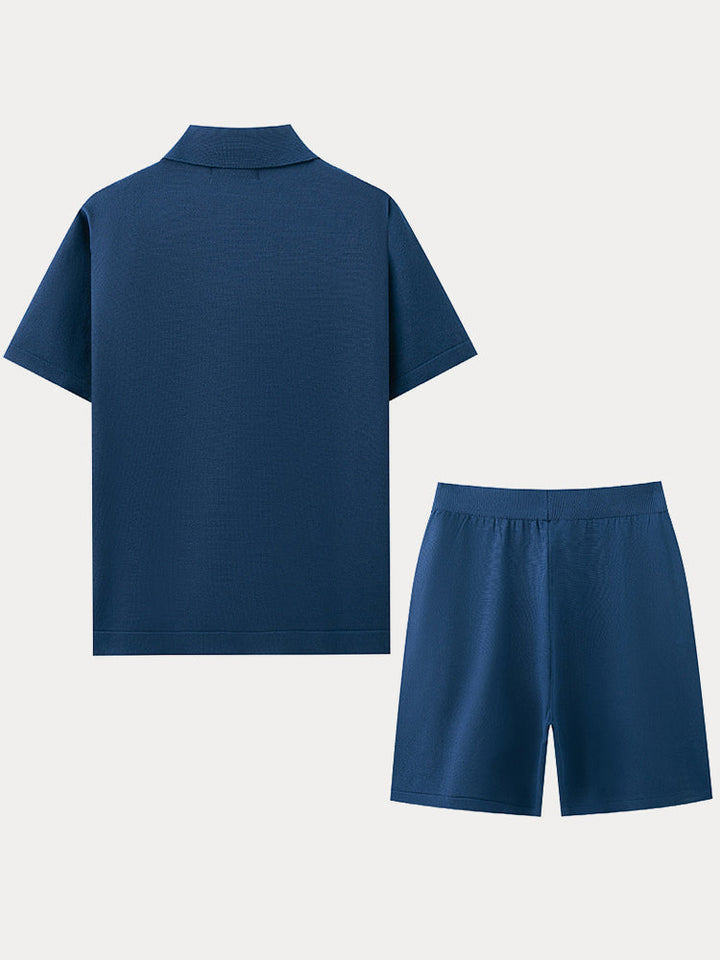 Modernt Jacquard Stickad 2-Delat Set