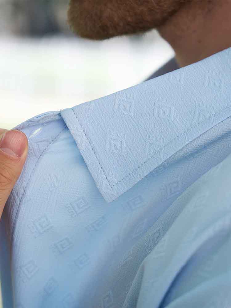 Casual Jacquard Skjorta Shorts Set