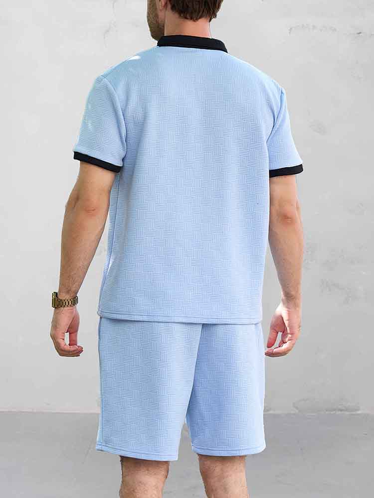Mångsidigt Stil Jacquard Pikétröja Set