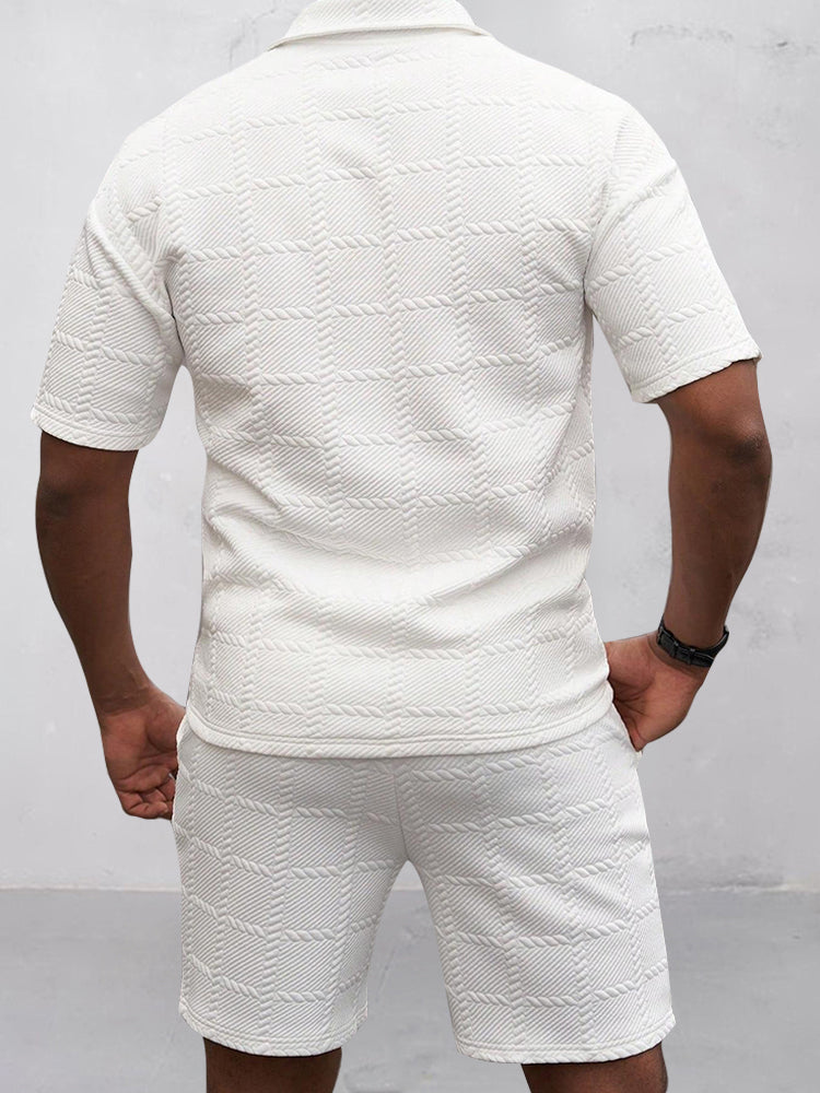 Smart Casual Jacquard Texturerat Set
