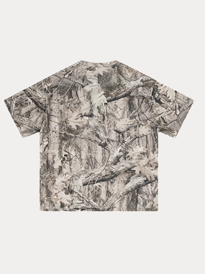 Herr Abstrakt Bläck Tryck 2-Delat T-Shirt & Shorts