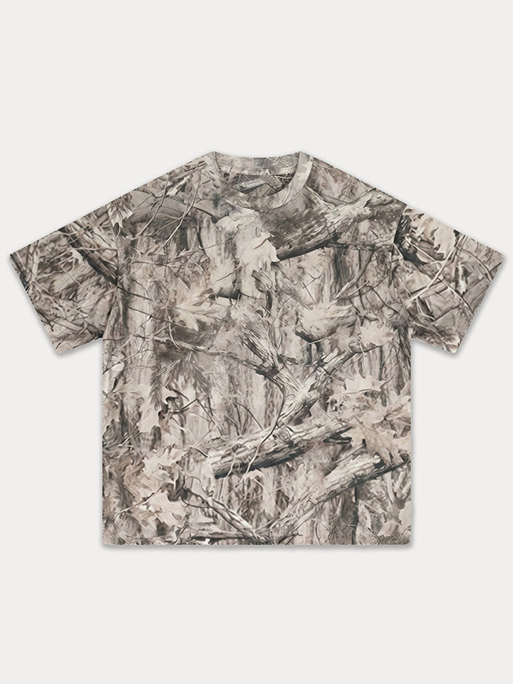 Herr Abstrakt Bläck Tryck 2-Delat T-Shirt & Shorts