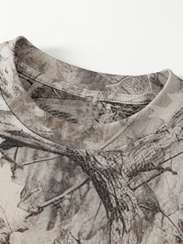 Herr Abstrakt Bläck Tryck 2-Delat T-Shirt & Shorts