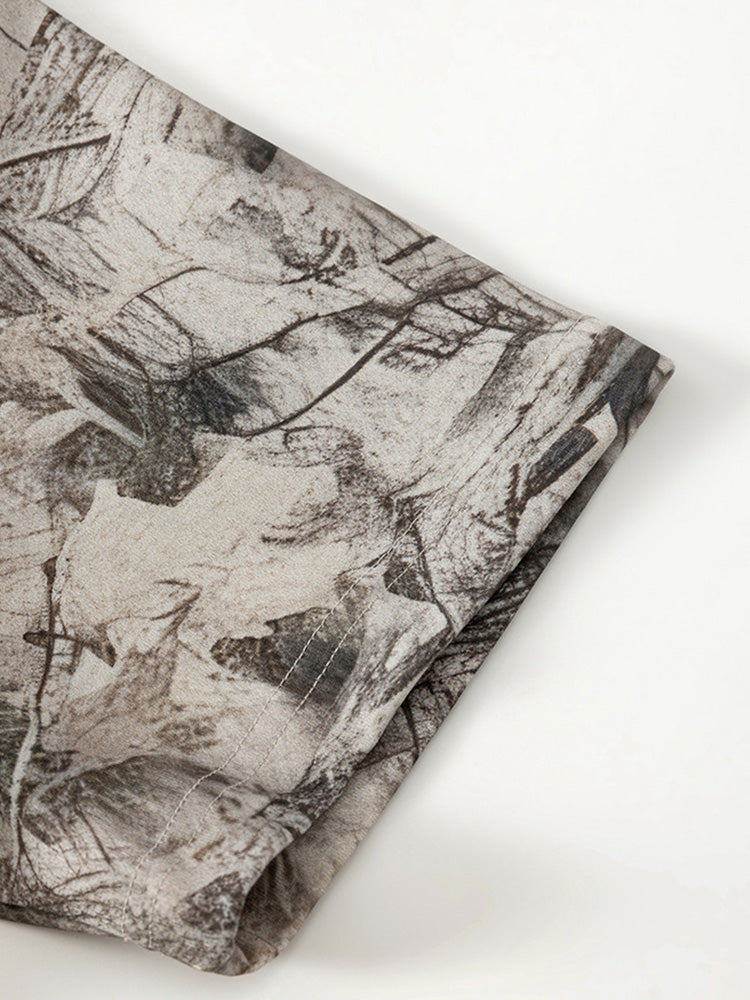 Herr Abstrakt Bläck Tryck 2-Delat T-Shirt & Shorts
