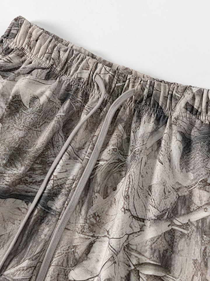 Herr Abstrakt Bläck Tryck 2-Delat T-Shirt & Shorts