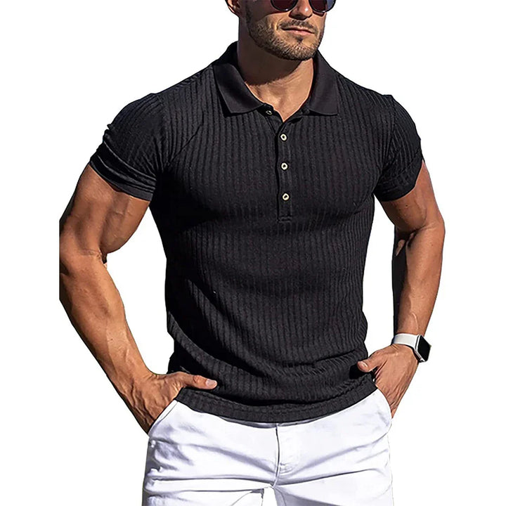 Elegant Randig Pikétröja