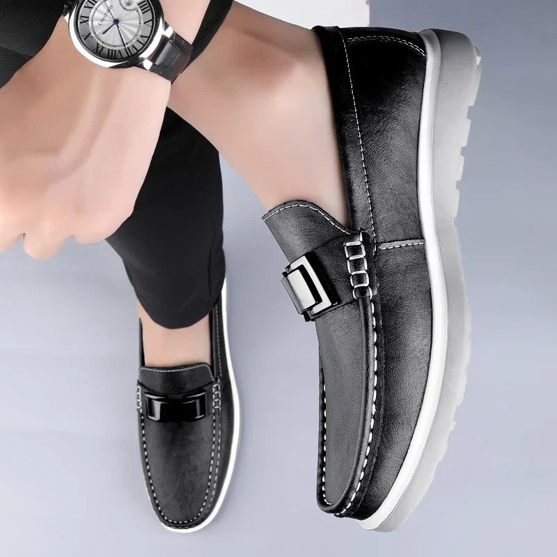Lyxiga Läder Loafers