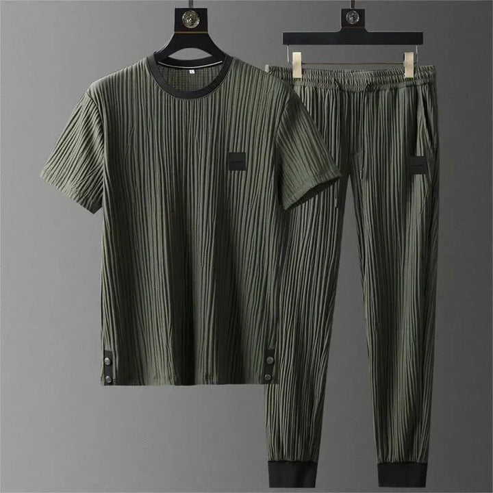 Milano Ribbat Lounge T-shirt & Byxset