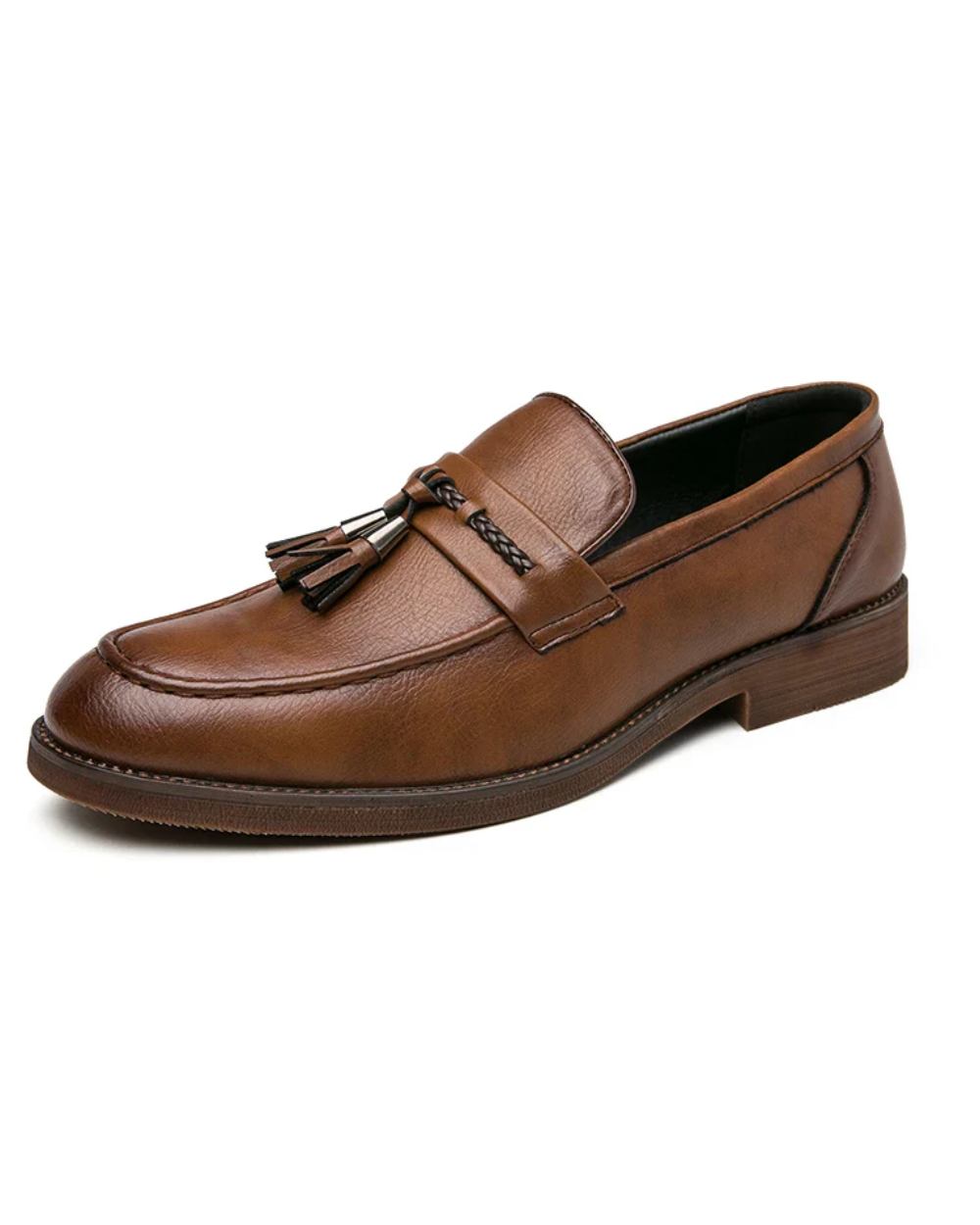 Läder Tofs Loafers