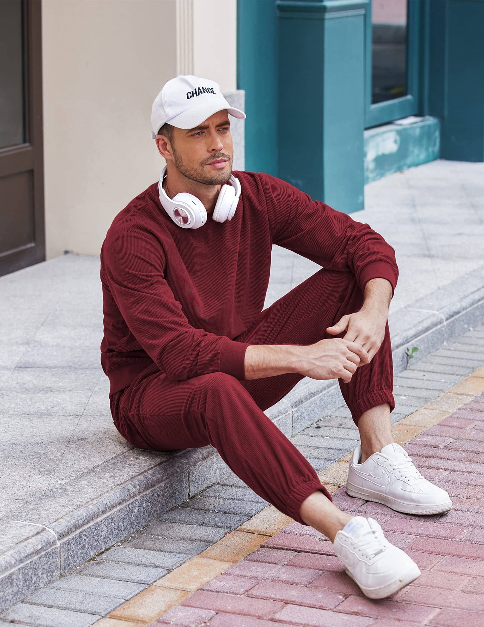 2-Delat Långärmd Pullover Sportset