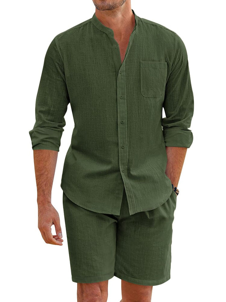 Casual 100% Bomull Strandskjortset