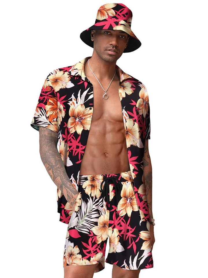 Hawaiiansk Strand Set med Hink Hatt