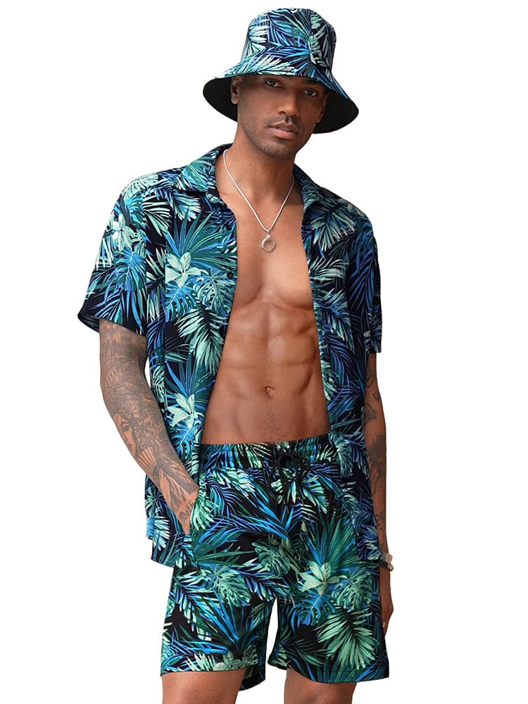 Hawaiiansk Strand Set med Hink Hatt