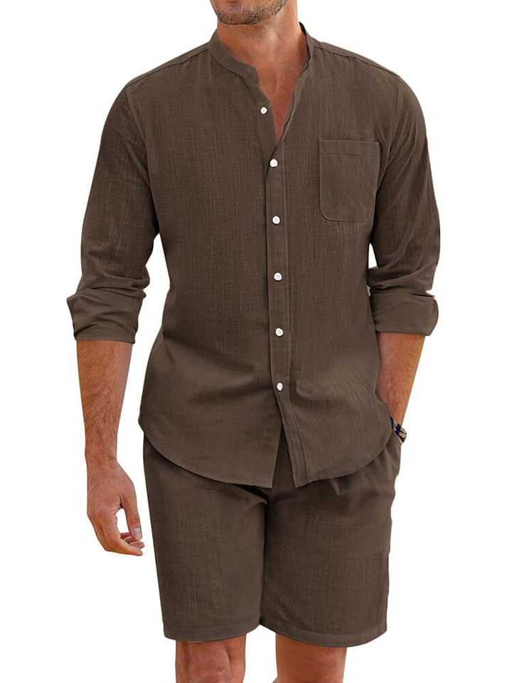 Casual 100% Bomull Strandskjortset