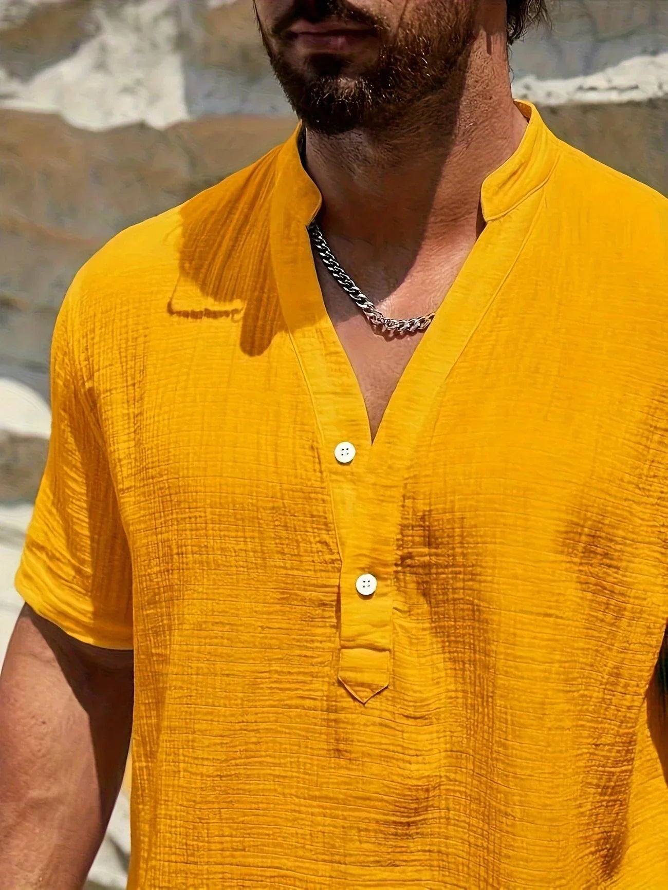 Leblanc™ | Chemise d’été élégante à col montant