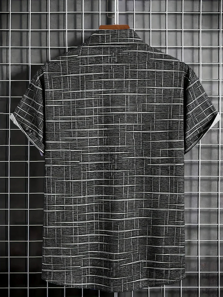 Leblanc™ | Elegant Randig och Rutig Skjorta