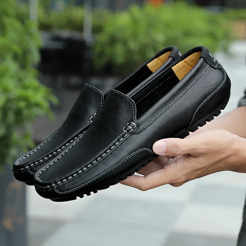 Vintage Läder Loafers