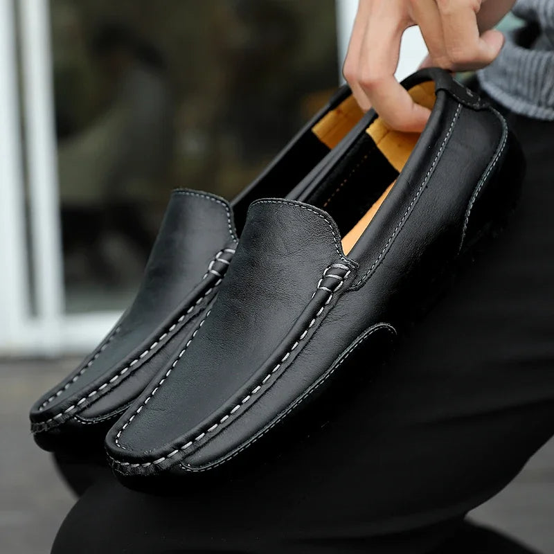 Vintage Läder Loafers