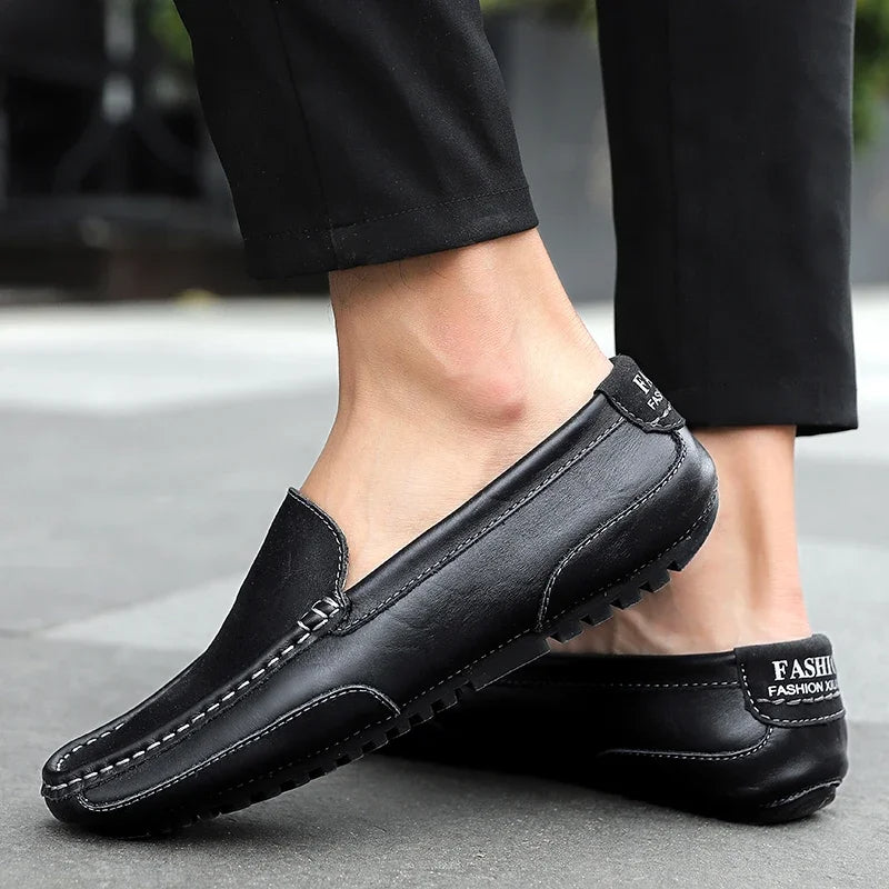 Vintage Läder Loafers