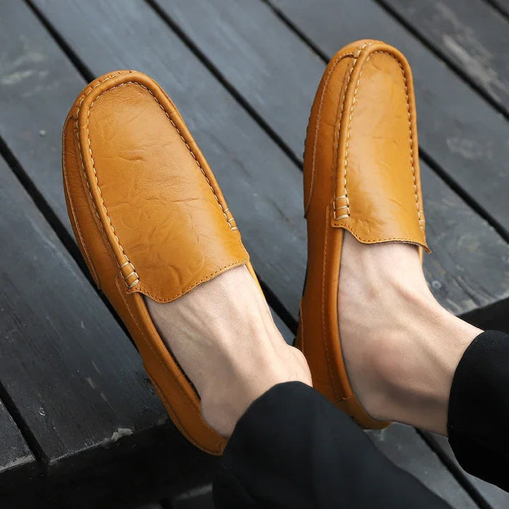 Vintage Läder Loafers