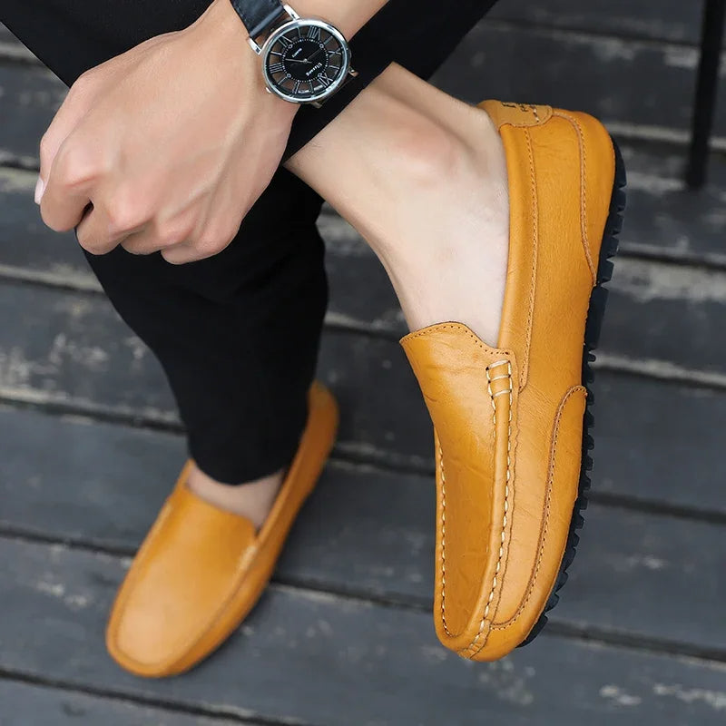 Vintage Läder Loafers