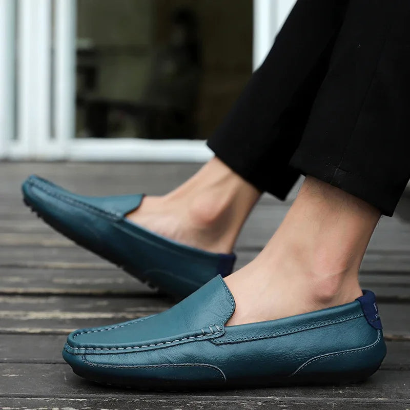 Vintage Läder Loafers