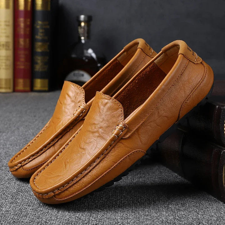 Vintage Läder Loafers