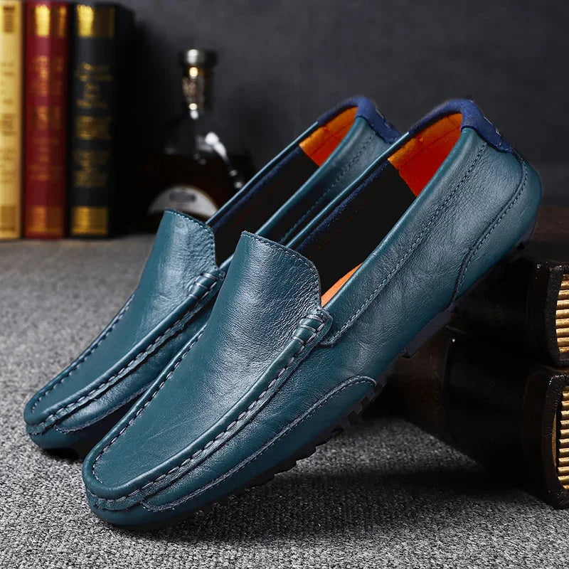 Vintage Läder Loafers