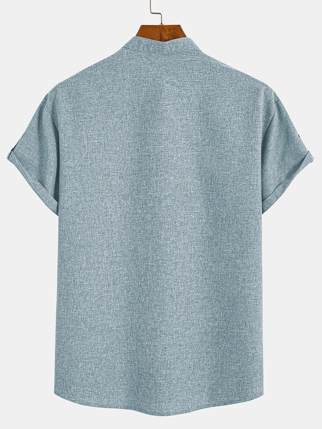 Leblanc™ | Elegant Kortärmd Skjorta med Ståkrage