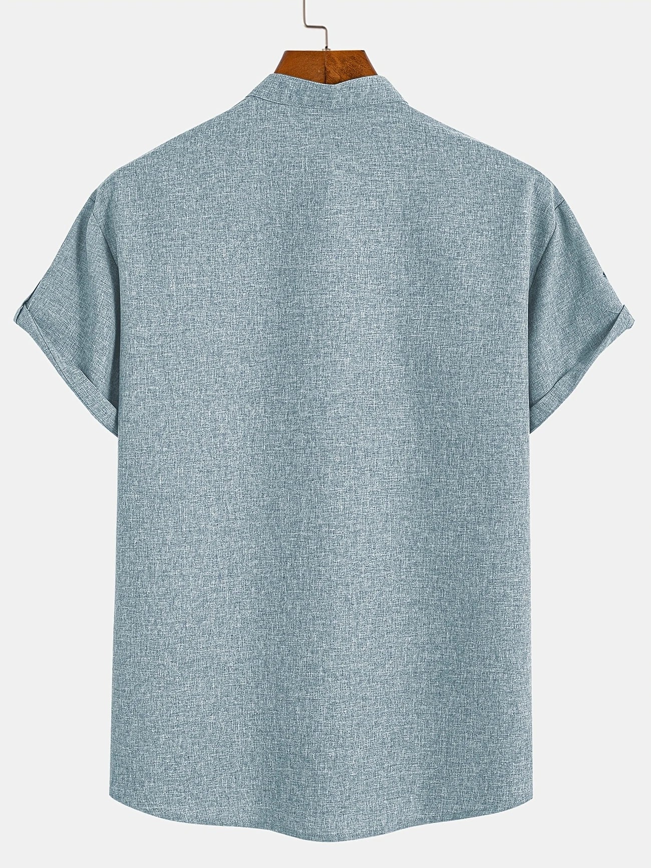 Leblanc™ | Elegant Kortärmd Skjorta med Ståkrage