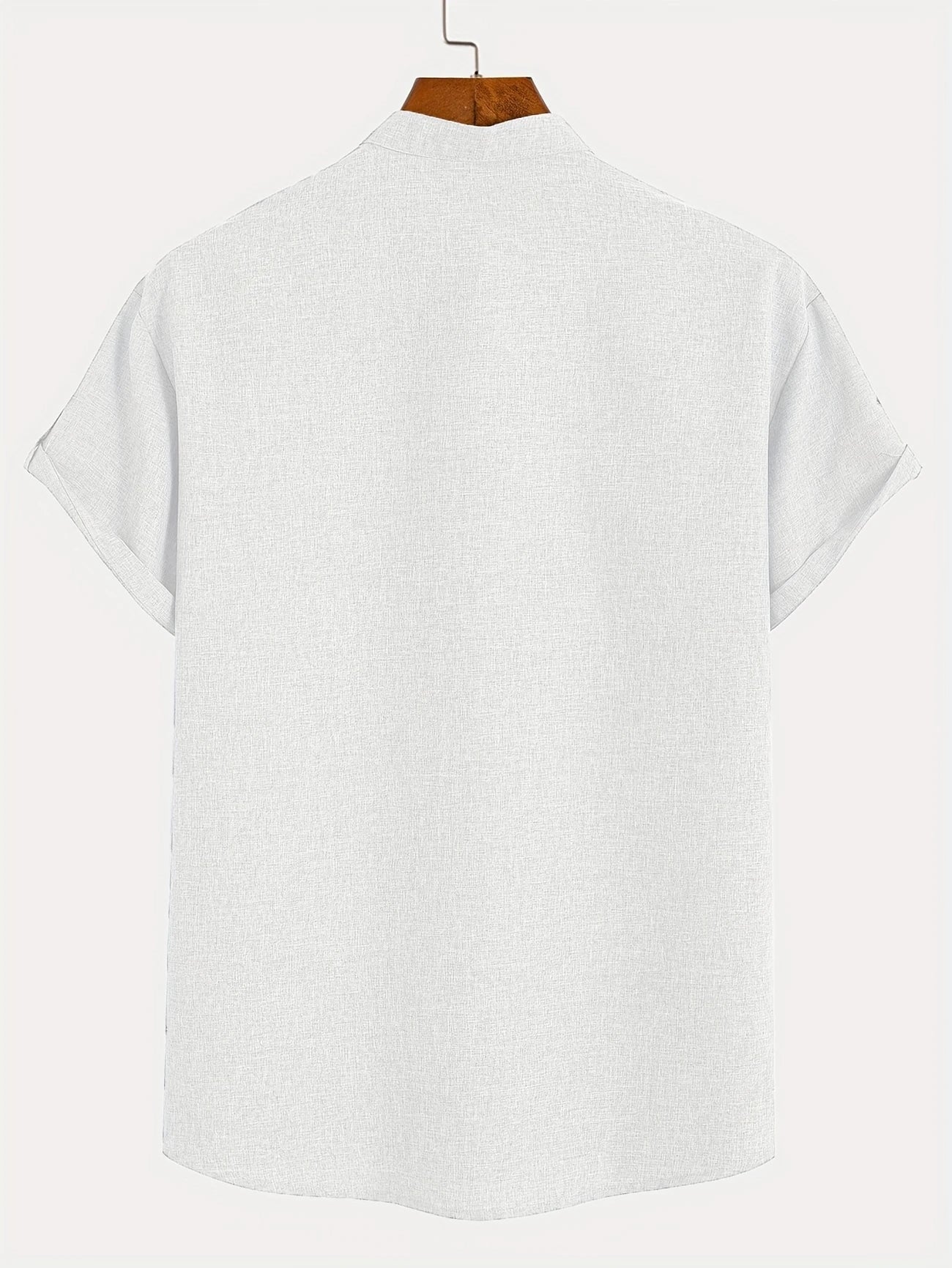Leblanc™ | Elegant Kortärmd Skjorta med Ståkrage