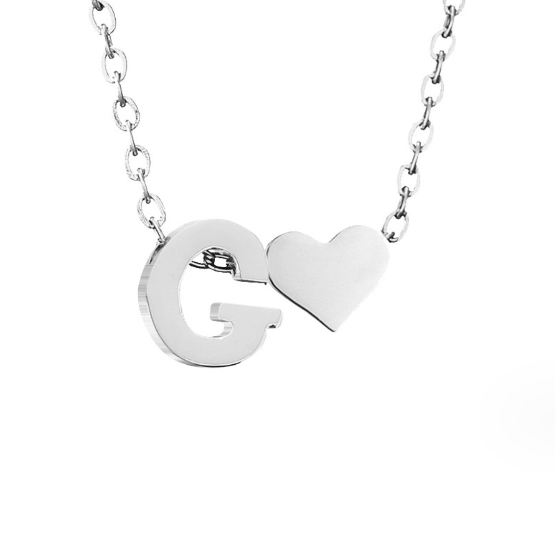 YAHNA | BREV INITIAL SILVER HÄNGSmycke