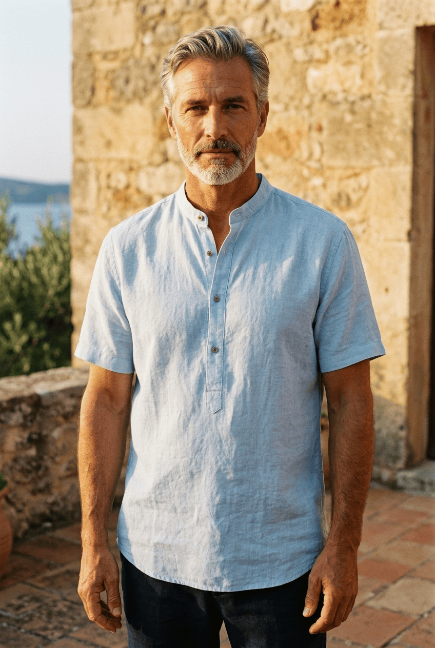 Zalecta | Provence Linneskjorta