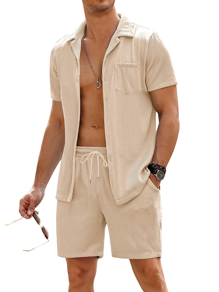 Casual 2-Delat Strand Outfit Set