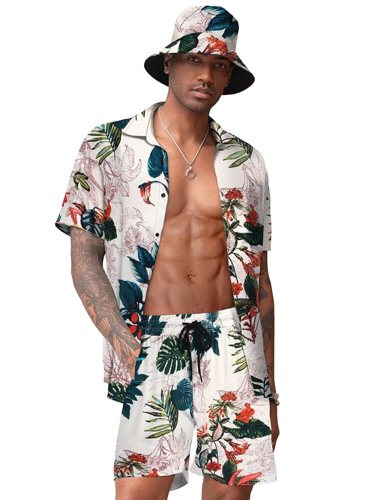 Hawaiiansk Strand Set med Hink Hatt