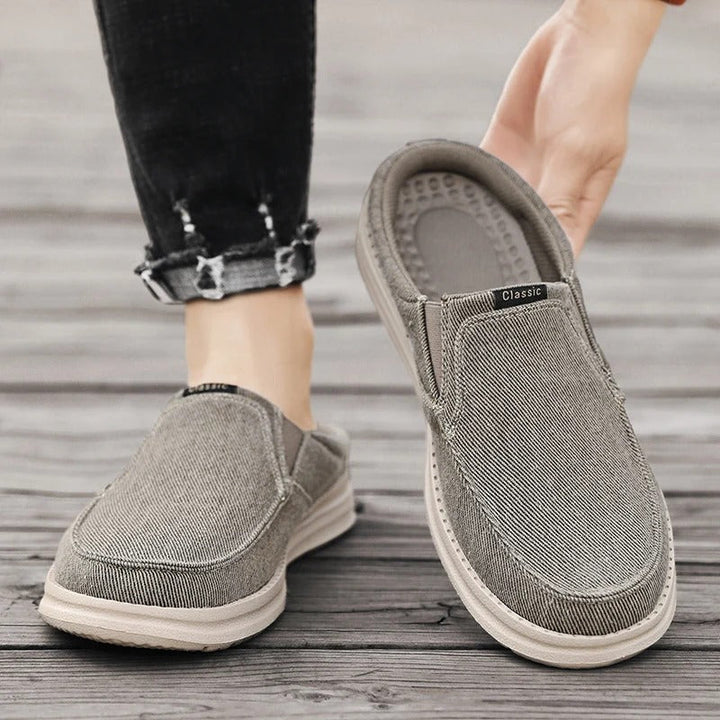 Denim Mule Loafers