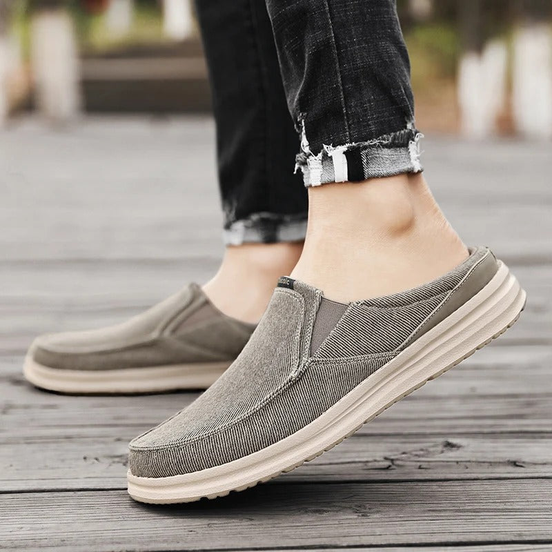 Denim Mule Loafers