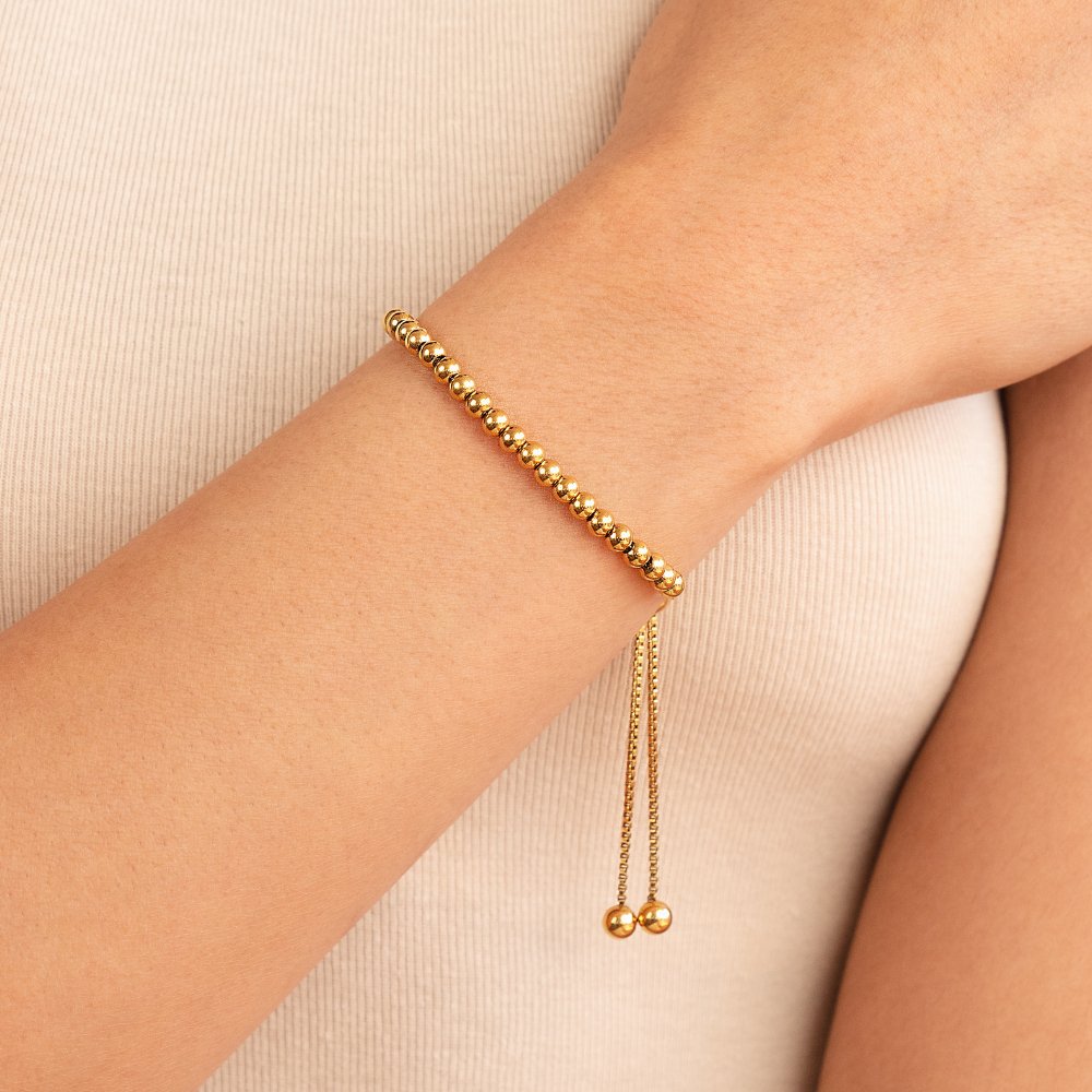 AISHA | STILIGT BEADAT GULDBRACELET