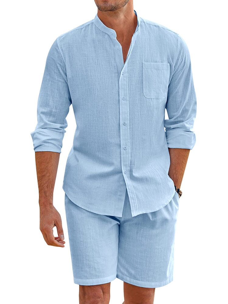 Casual 100% Bomull Strandskjortset