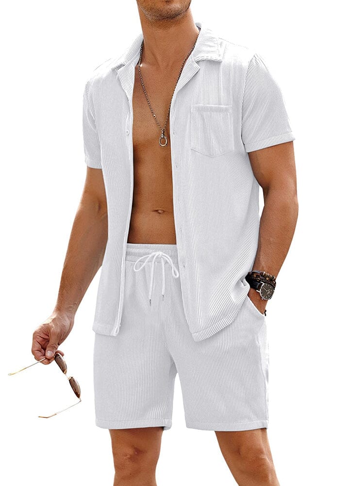 Casual 2-Delat Strand Outfit Set